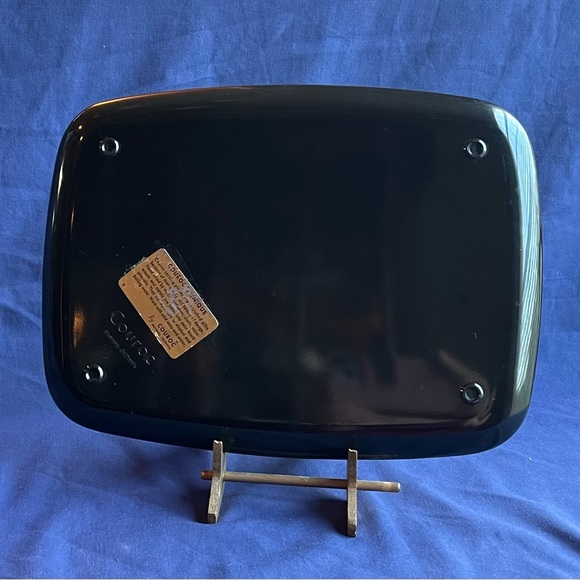 Vintage Couroc of Monterey Black Lacquer Tray with Red Cardinal & Branch - Picture 6 of 7